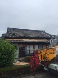 本葺き瓦 野地脱落 不陸