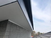 岩出市の破風板と軒天復旧完了