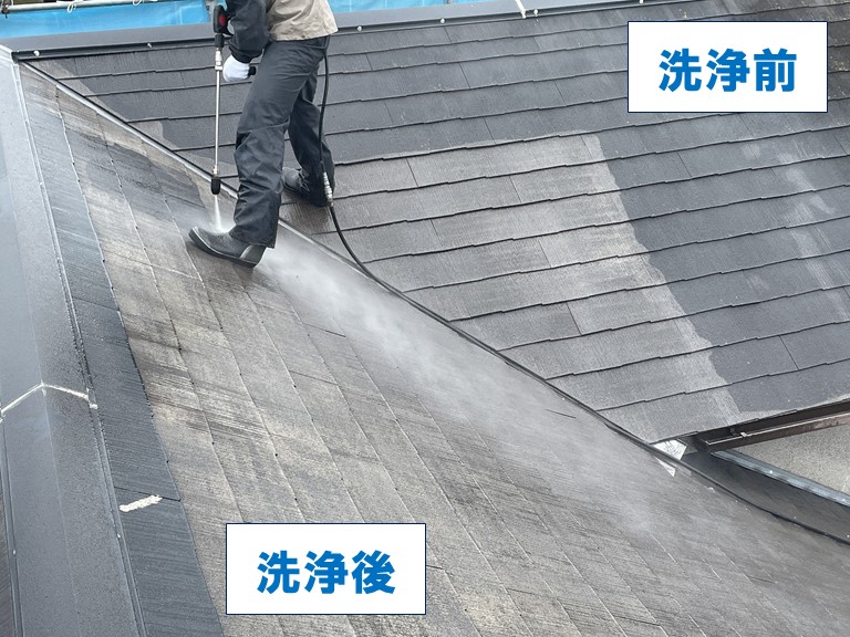 和歌山市で屋根を洗浄しました