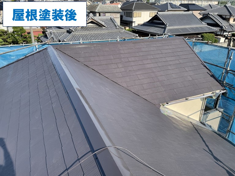 和歌山市で屋根塗装を行った塗装後の写真