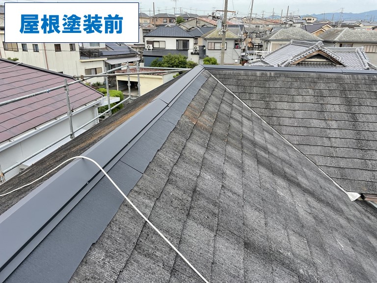 和歌山市で行った屋根塗装工事の塗装前