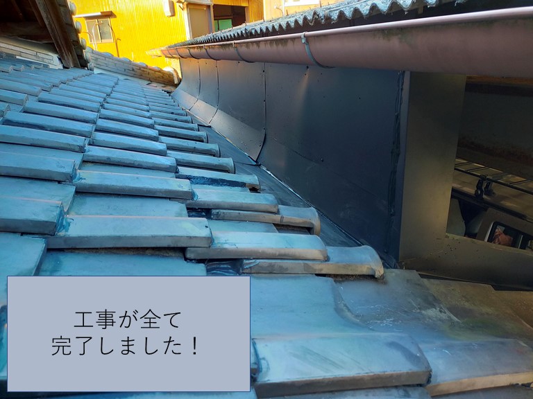 和歌山市で軒天の雨漏り修理が完成です
