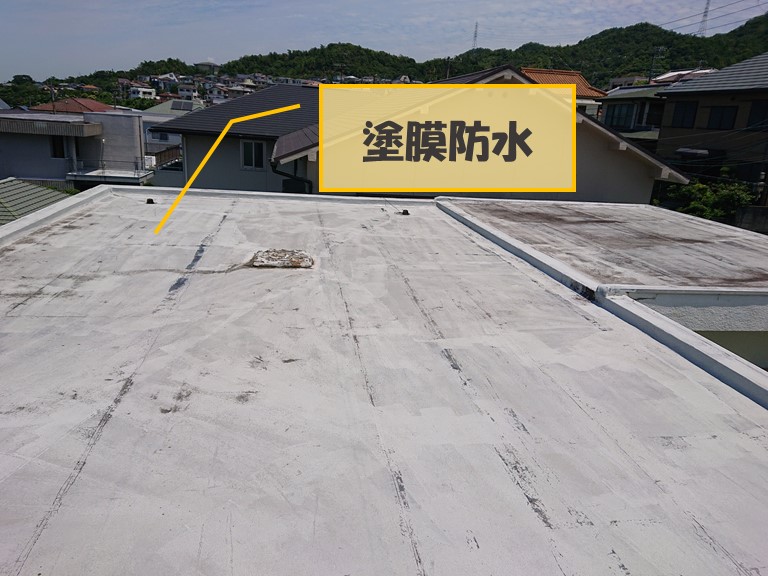 和歌山市の陸屋根を調査します